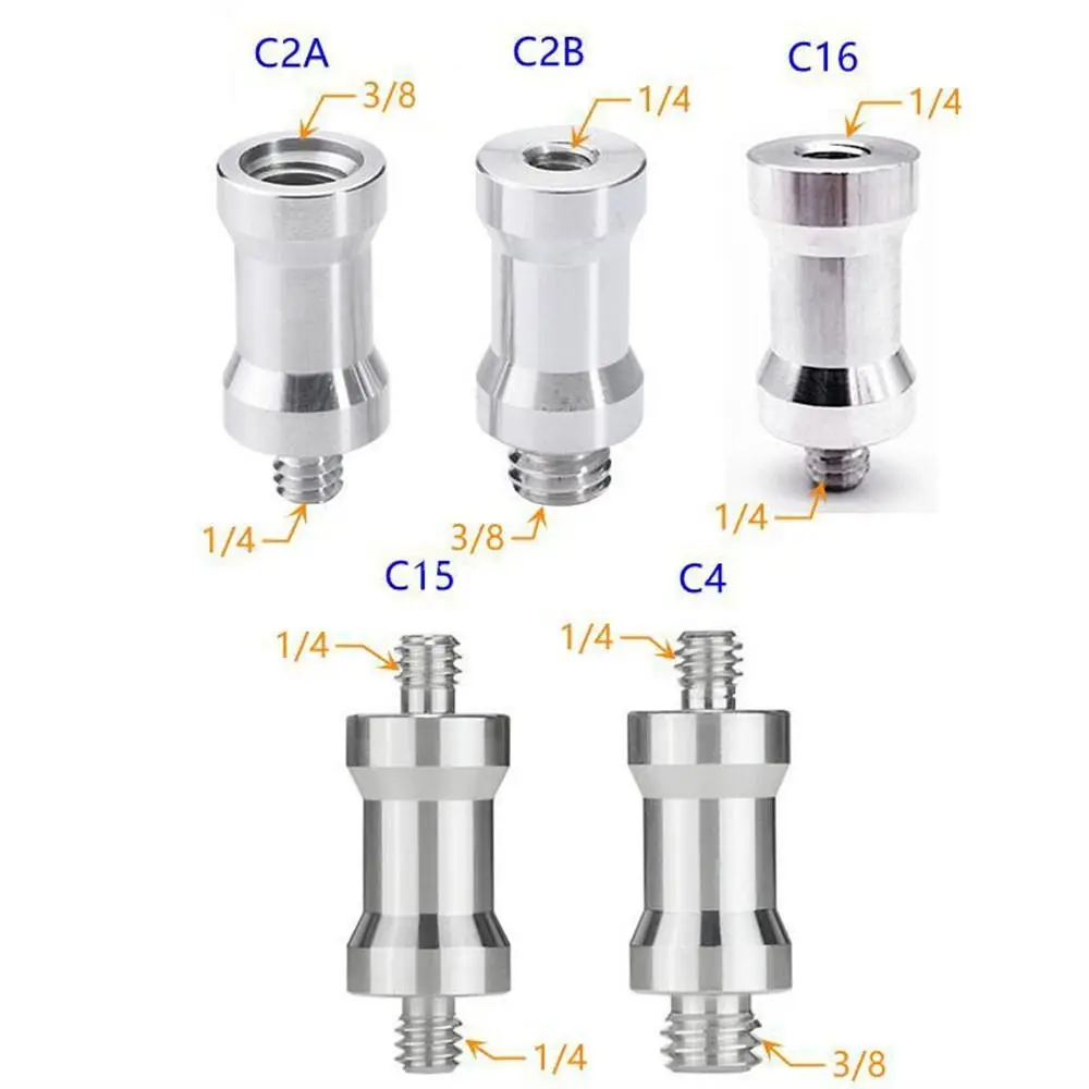 1/4 To 3/8 Camera Screw Fixed Mount Male Female Tripod Conversion Screw Dslr Camera Flash Light Camera Adapter Screw