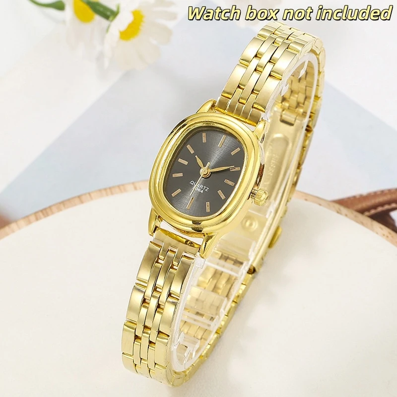 Elegant Oval Dial Women's Wristwatch Fashionable Women's Quartz Watch Ladies Watches Small Dial Elegance Wristwatch Girl's Gift