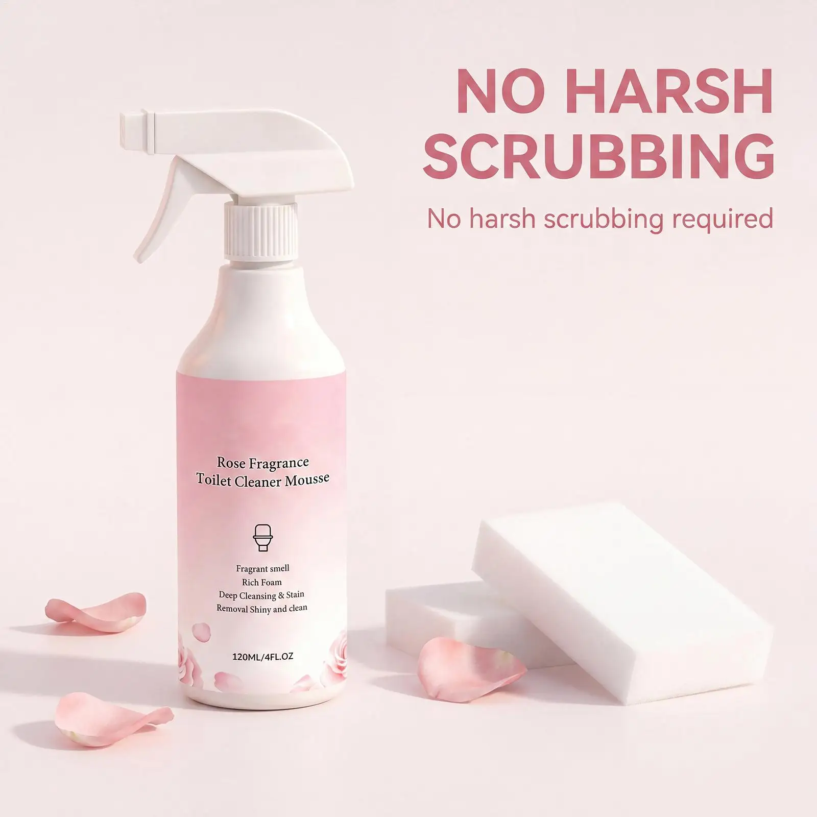 120ml Oilet Foam Cleaner Efficient Removing Urinary Scale Eliminate Odors Restoring Toilet Shine Toilet Descaling And Cleaning