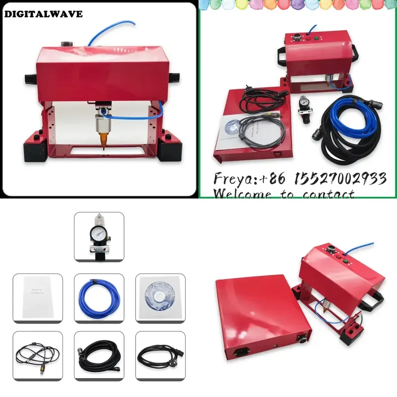 220V/110V Portable Metal Pneumatic Dot Peen Marking Machine For VIN Code(140*40mm) Frame Marking Machine chassis number