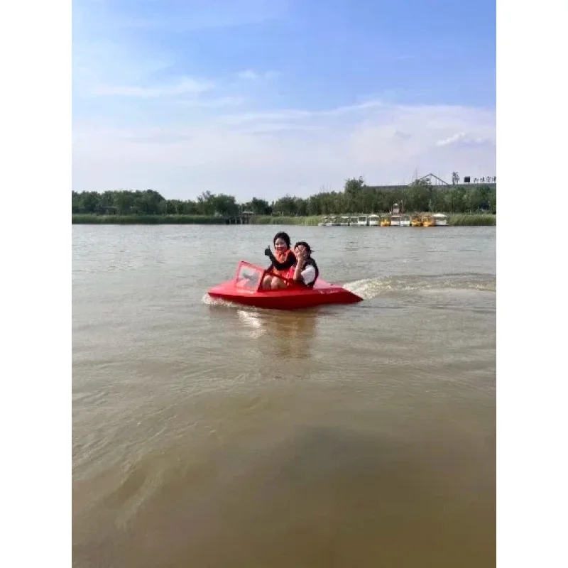 Customized Mini Boat Fast Speed Small Jet Lake Ocean for Outdoor Electric Water Play Equipment