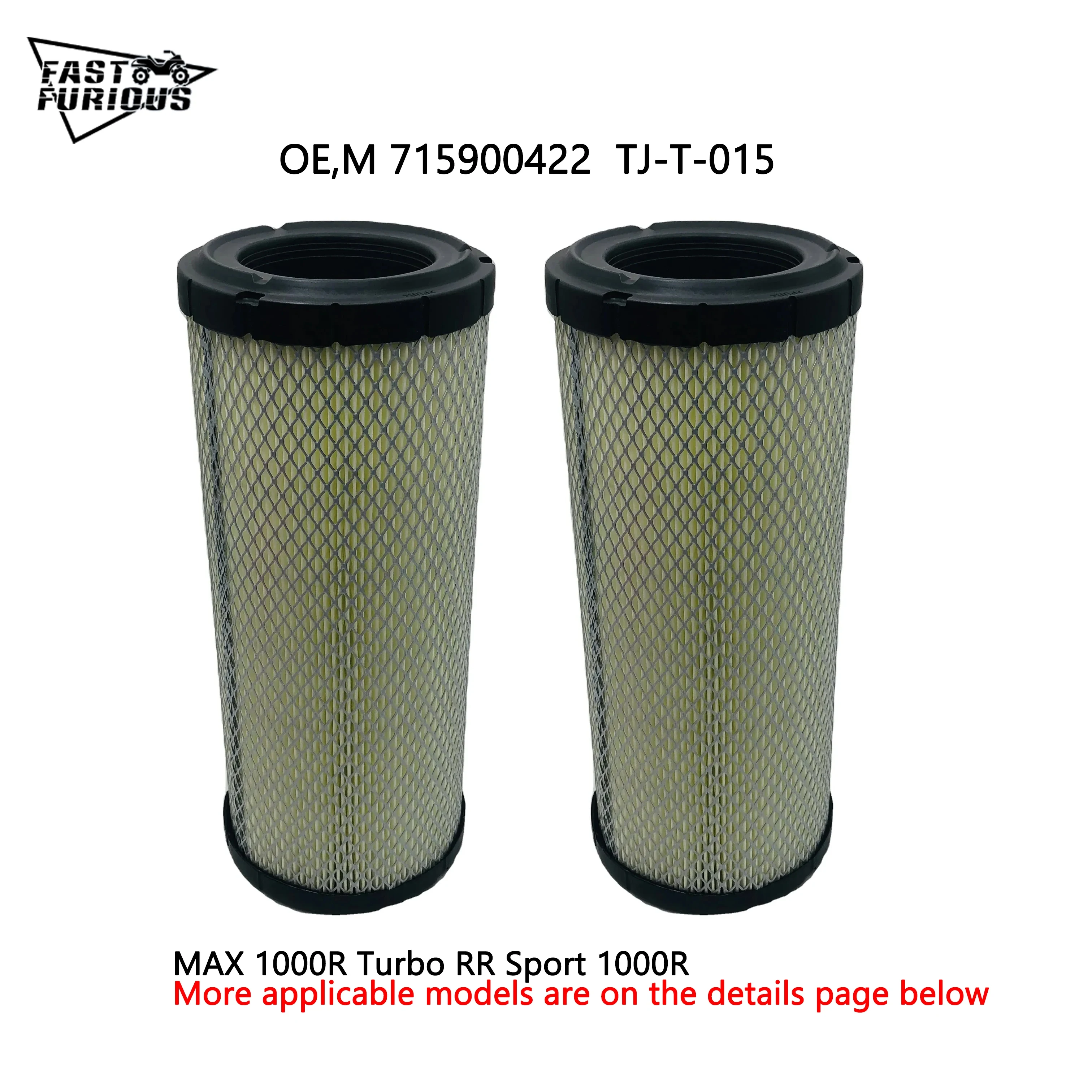 

2pcs BRP X3 1000 Air FILTER FOR Maverick X3 / Max X3 4x4 UTV AIR FILTER QUAD GO KART 715900422