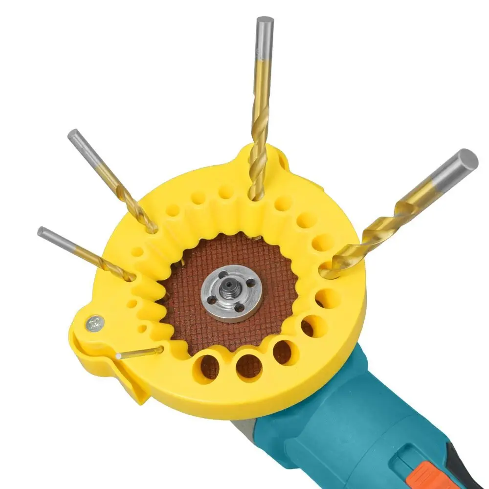 Afilador de brocas portátil, herramienta de molienda de taladro multiespecificación, amoladora de taladro, soporte fijo, artefacto de molienda de brocas