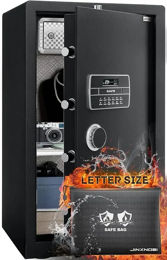 

Extra Large Safe Box with Big Fireproof Waterproof Safe Bag,6.05 Cubic Feet Home Safe Lock Box, Electronic Keypad Digital Lock