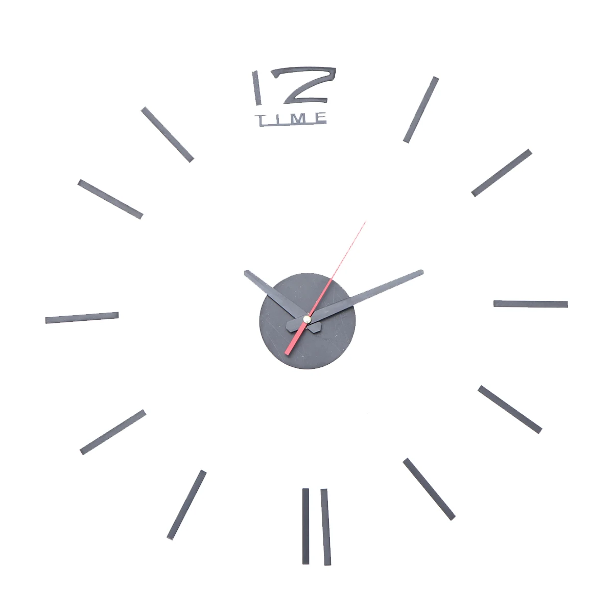 

Frameless Wall Clock Large Size Modern Decorative Silent Acrylic Adhesive Operated Wall Clock For Home Office Classroom