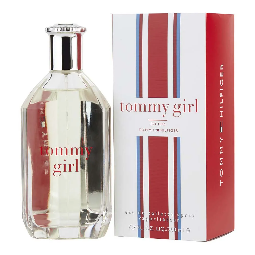 Tommy Hilfiger Tommy Girl Eau de Toilette (6.7 oz / 200ml Jumbo Size) – Apple Blossom, Camellia, Honeysuckle & Cedar – Women's Classic Perfume