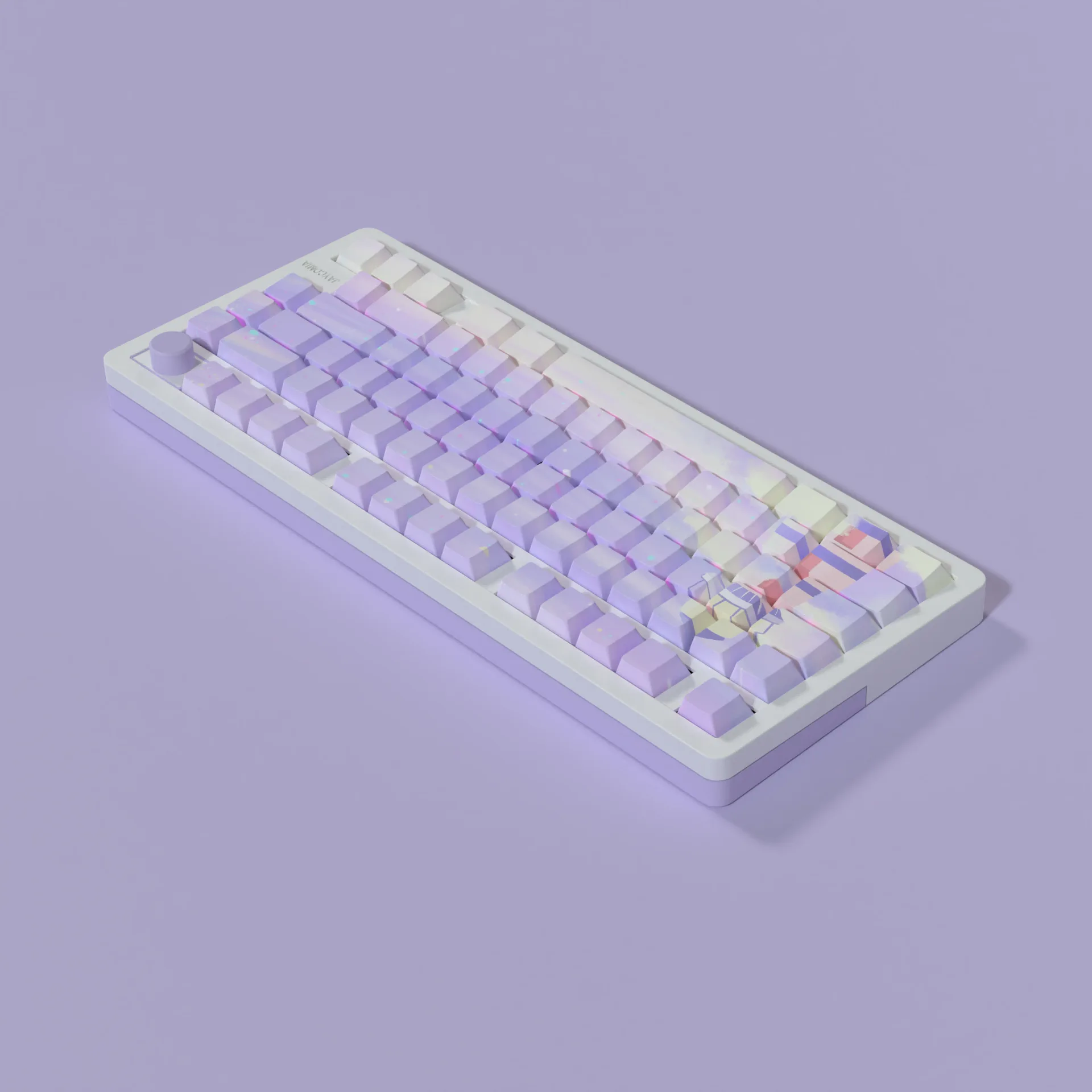 Lighthouse original side engraving two-color injection molding thermal sublimation side engraving light-transmitting keycap PBT