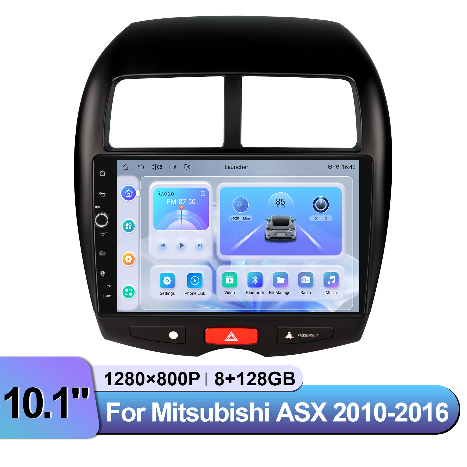 10.1 inch Android Car Radio Stereo For Mitsubishi ASX 2010-2016 Multimedia Player Keep Rockford Amplifier GPS Navigation CarPlay