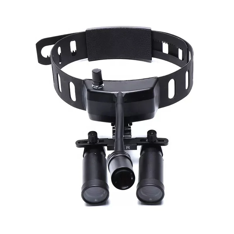 Dental Medical Headband Loupe 4X 5X 6X 8X Magnifier With  High Spot Surgical LED Headlight Brightness Adjustable Aluminum Box