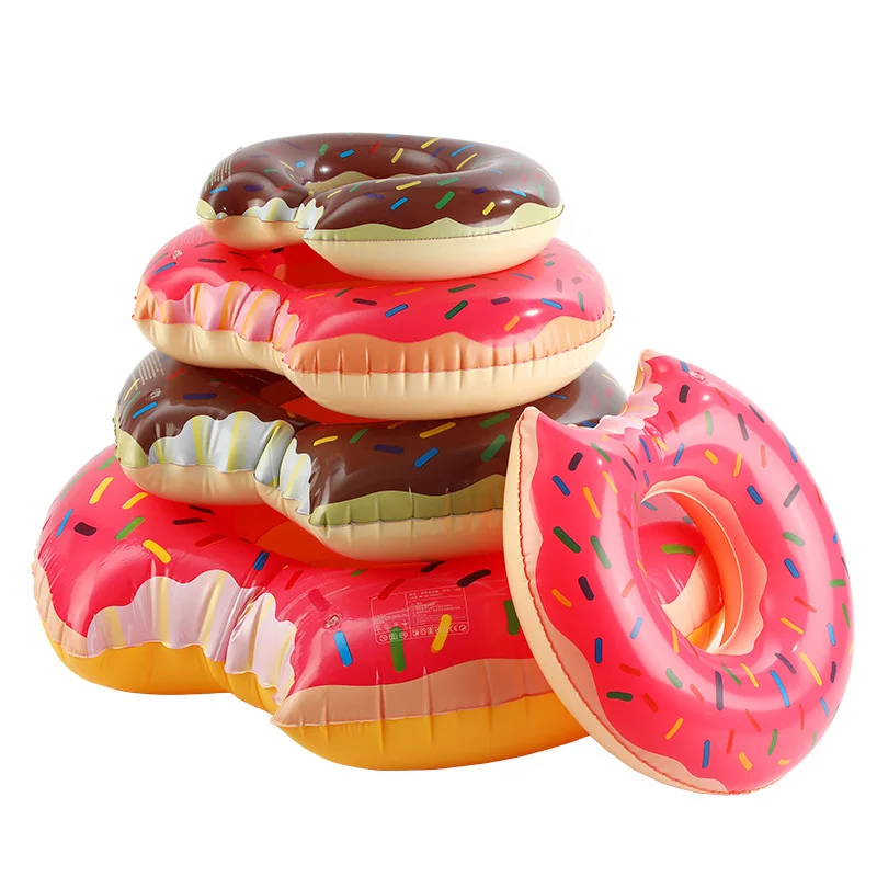 Inflatable Swimming Ring Donut Pool Float for Adult Kids Swimming Circle Ring Mattress for Summer Water Swimming Pool Beach Toys