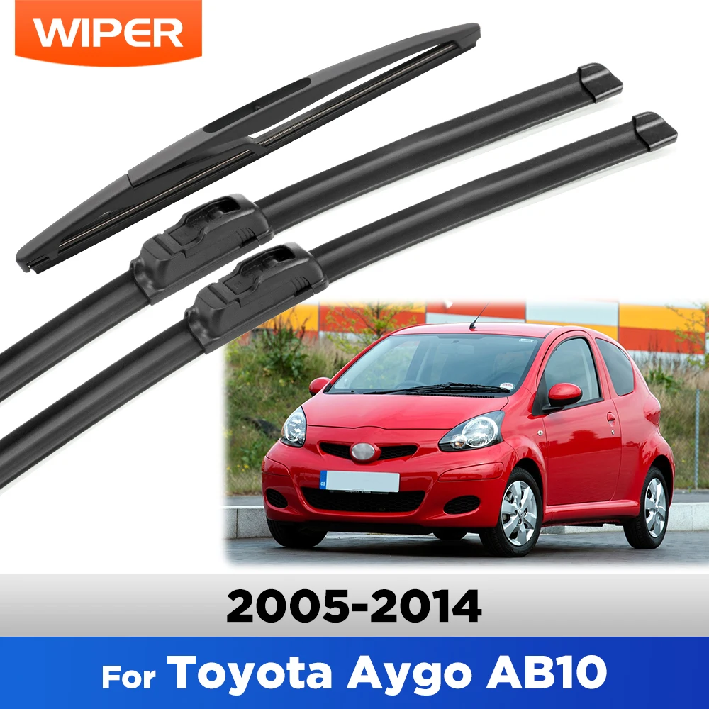 

For Toyota Aygo AB10 2005-2014 2006 2007 2008 Wiper Front & Rear Wiper Blades Windshield Windscreen Window Brushes 26"+26"+12"