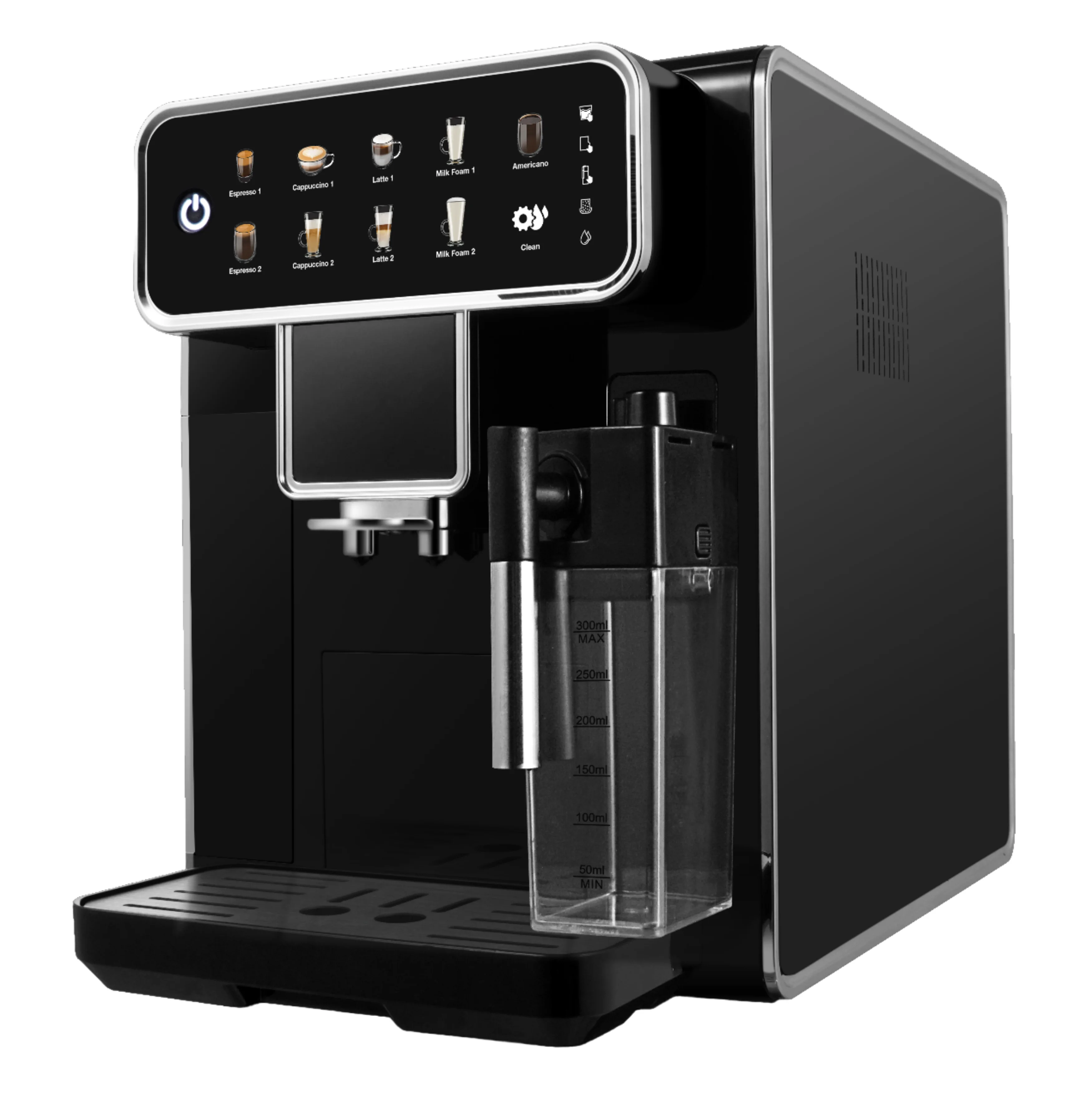 Smart Bean To Cup Full Super Fully Automatic Espresso Coffee Machine Maker With Grinder Milk Tank Home