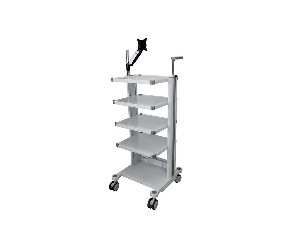 Medical Trolley Mobile 5 Layers Cart Endoscope Trolley Endoscope Transport Cart for hospital