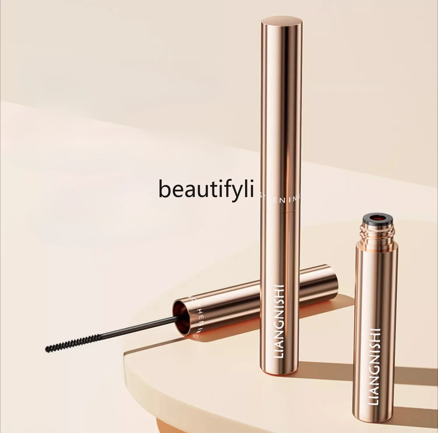 Mascara waterproof slender curled non-smudging brush head extremely thin eyeliner brown lasting