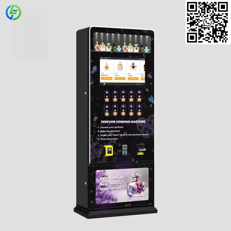 

Customized Wall-mounted Fragrance Cologne Perfume Spray Vending Machines With Credit Card Reader