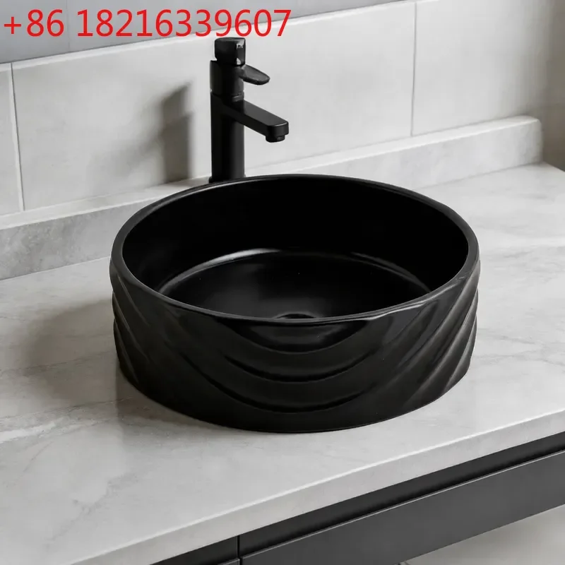 YAONordic Square Ceramic Wash Basin Creative Tabletop Sink for Household and Hotel Bathroom Modern White Vessel Lavatory