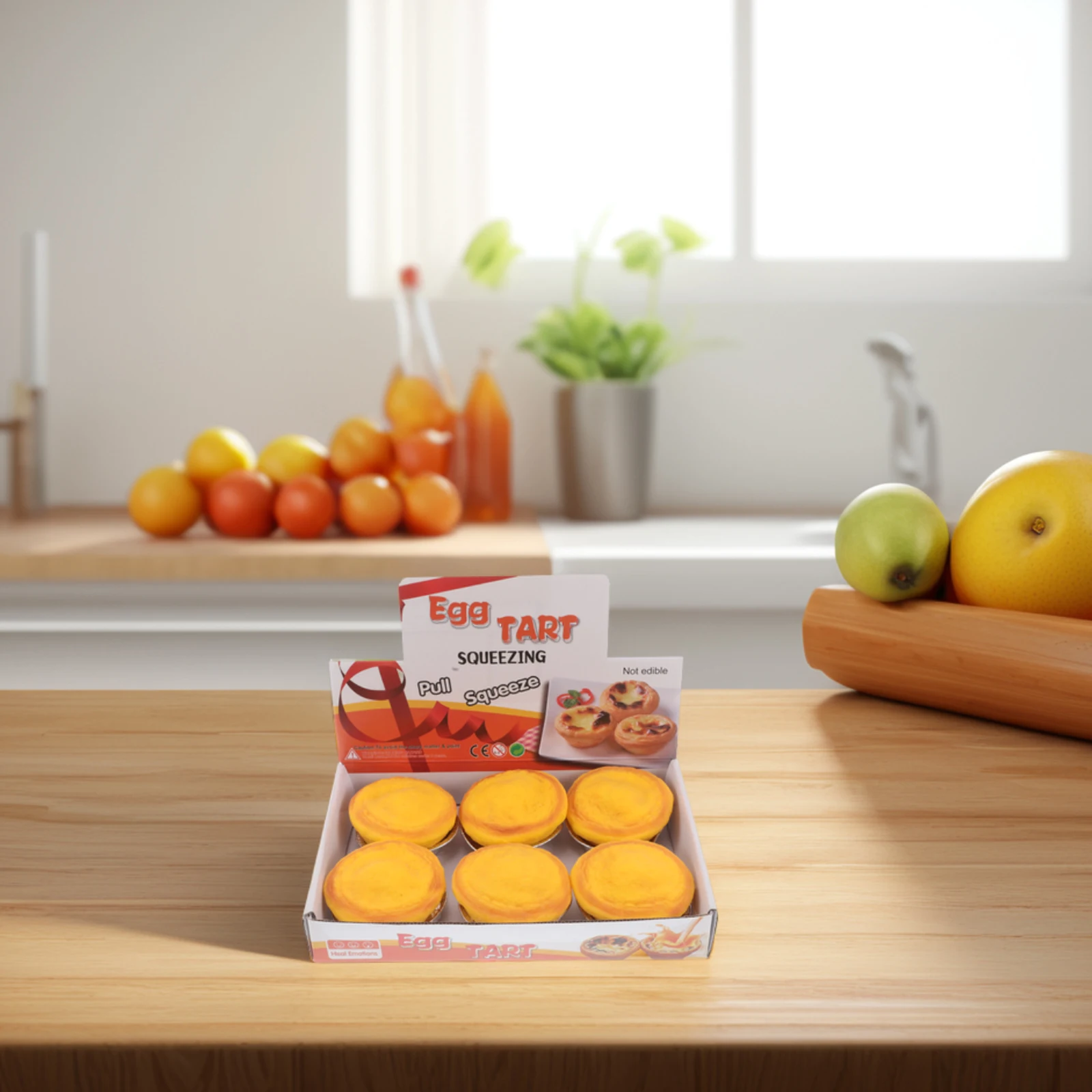 6 Stück Simulation Eierkuchen, zusammendrückbar, lustig, realistisches Aussehen, Goodie Bags, Geburtstagsgeschenke für Kinder und Erwachsene, Strumpffüller