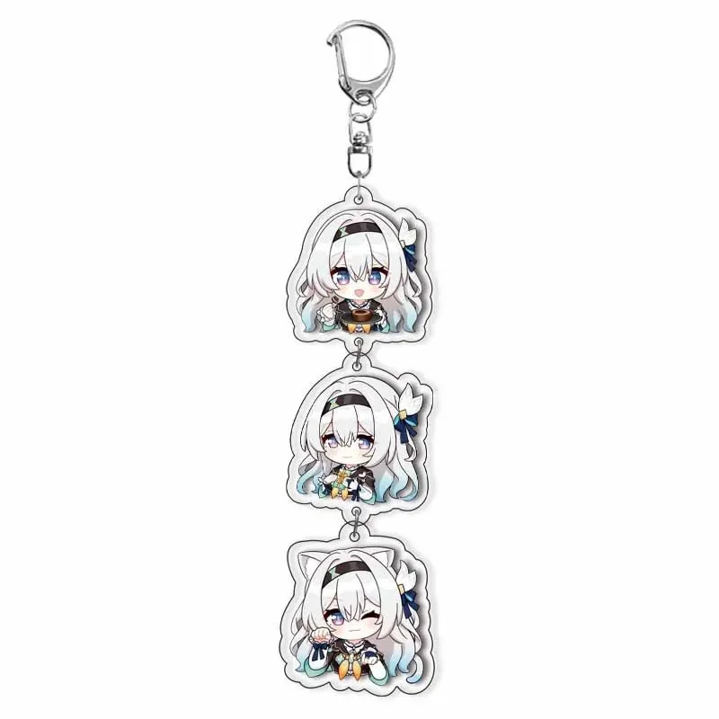 Honkai Star Rail Kafka March 7th Dan Heng Clara Huo Huo Ruan Mei Cosplay Keychain Accessories Key Chain Pendant String Keyring