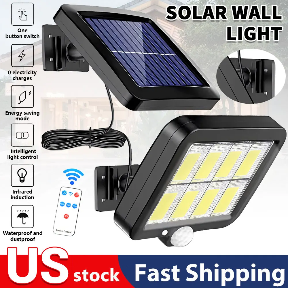 

Outdoor LED Solar Wall Lamp for Garden and Courtyard Lighting with Intelligent Induction, Waterproof Design