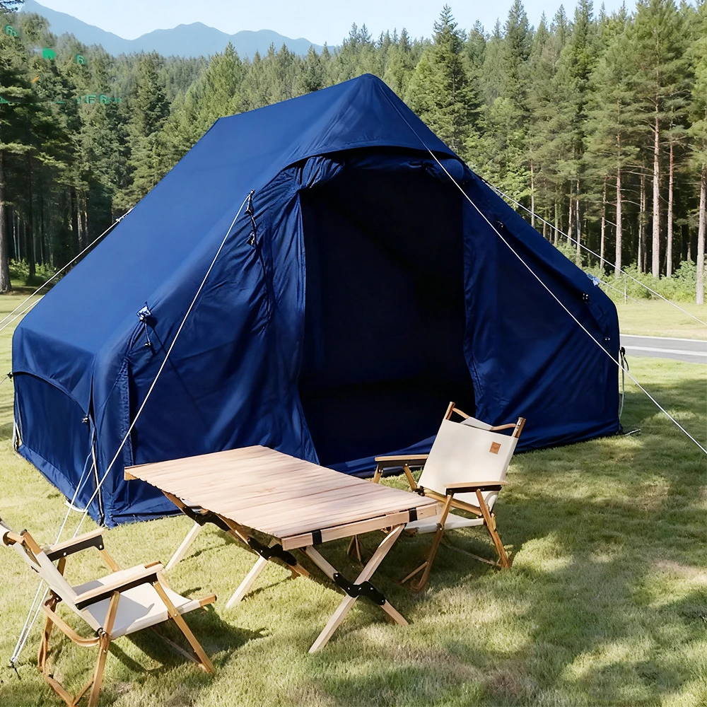 

STLF Customized Four-Season Inflatable Camping Tent for 5-6 People Quick Automatic Opening Durable Oxford Fabric UV-Resistant