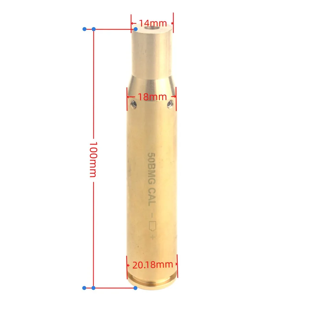 50BMG Laser Boresighter  12.7×99mm Laser Collimator .50 Cal Red Laser Bore Sighter