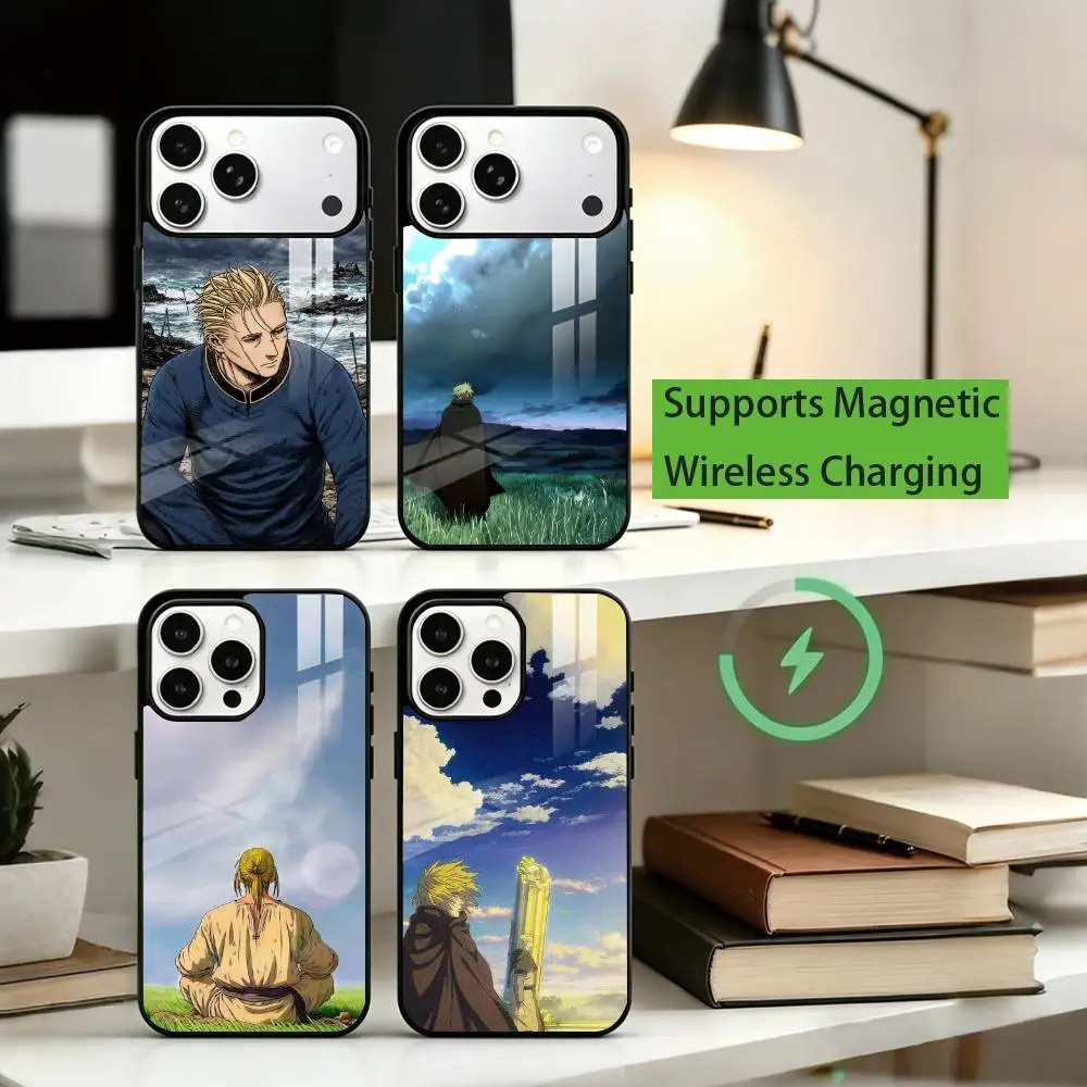

A-Anime Vinland Saga Thorfinn Phone Case For iPhone17,16,15,14,13,12,11 Plus,Pro Allows magnetic wireless charging