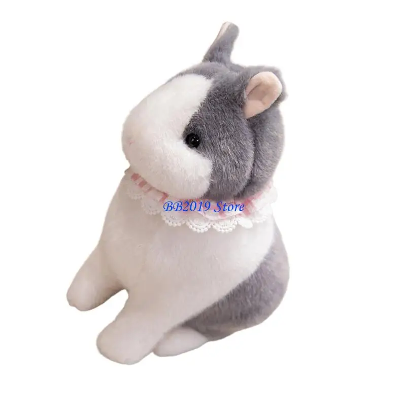 Q0KB Lovely Rabbit Figure Toy Soothing Doll Sweet Hugging Doll Shower Gifts Rabbit Washable Doll for Toddlers Kids