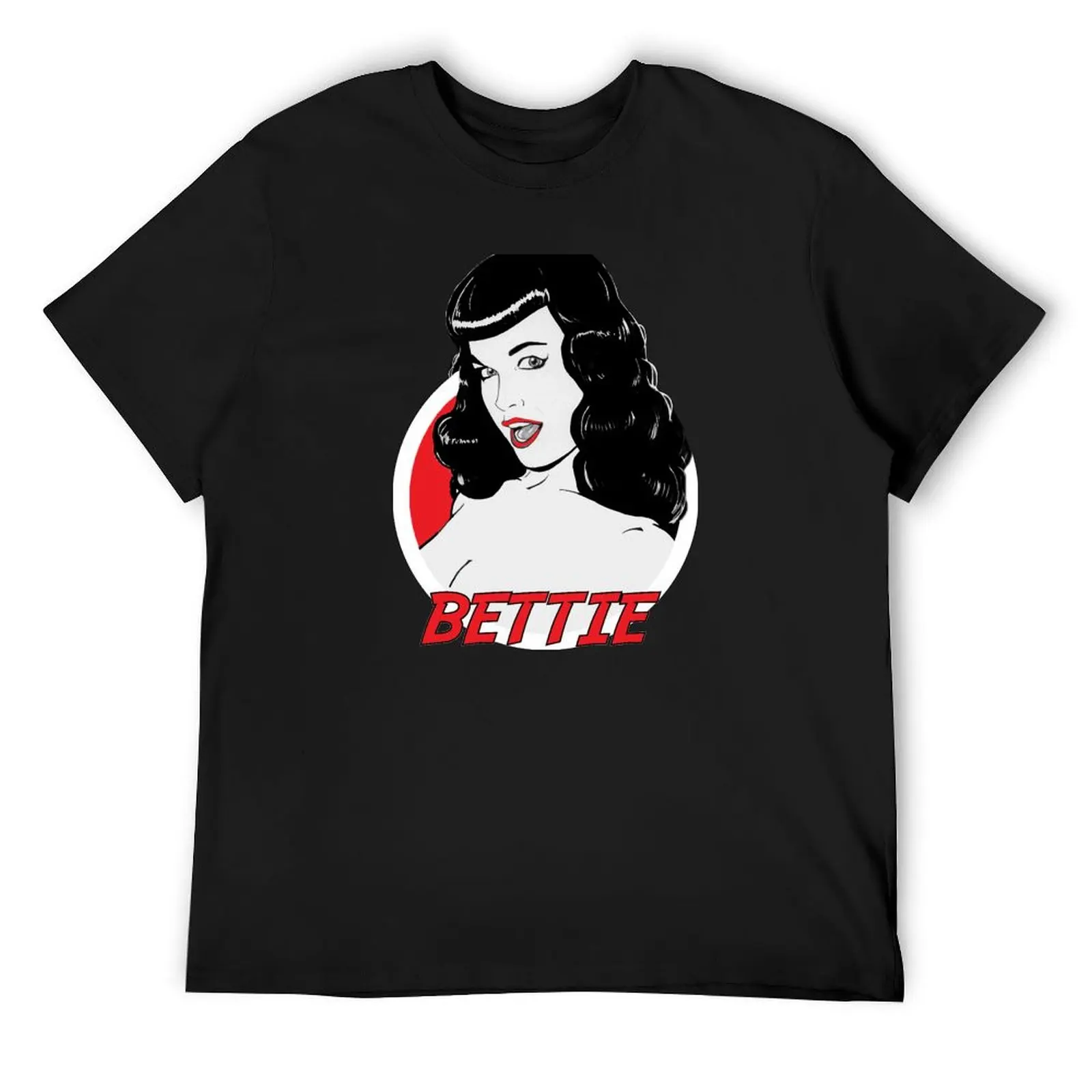 Bettie Page! T-Shirt Short sleeve tee oversizeds cute clothes cute tops mens t shirt