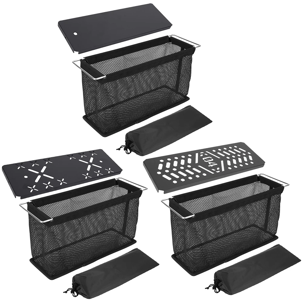 2 قطعة وحدة IGT سلة قابلة للطي شبكة استنزاف سلة المحمولة سلة التخزين شبكة الحرس سلة قابلة للطي لملحقات طاولة IGT في الهواء الطلق #2