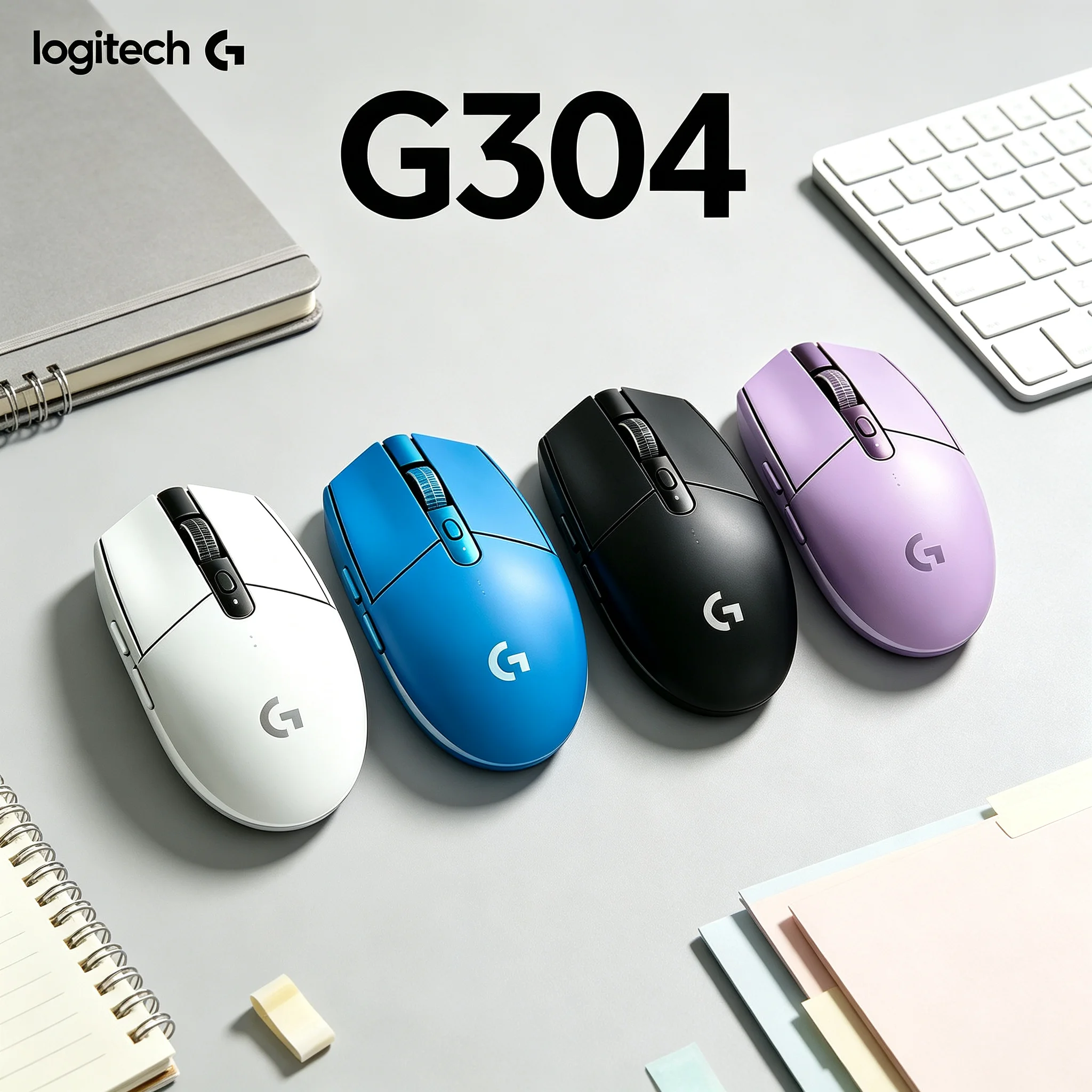 Logitech G304 Original G304 Gaming Mouse Wireless 6 Programmable Buttons For CS2 PUBG Valorant LOL