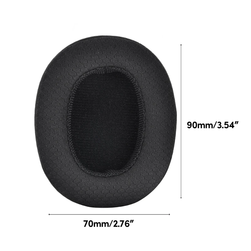 Mesh Fabric Earpads Ear Pads for Skullcandy Crusher Earphone Memory Foam Earcups Easily Replaced Headphone Ear Cushions K1KF