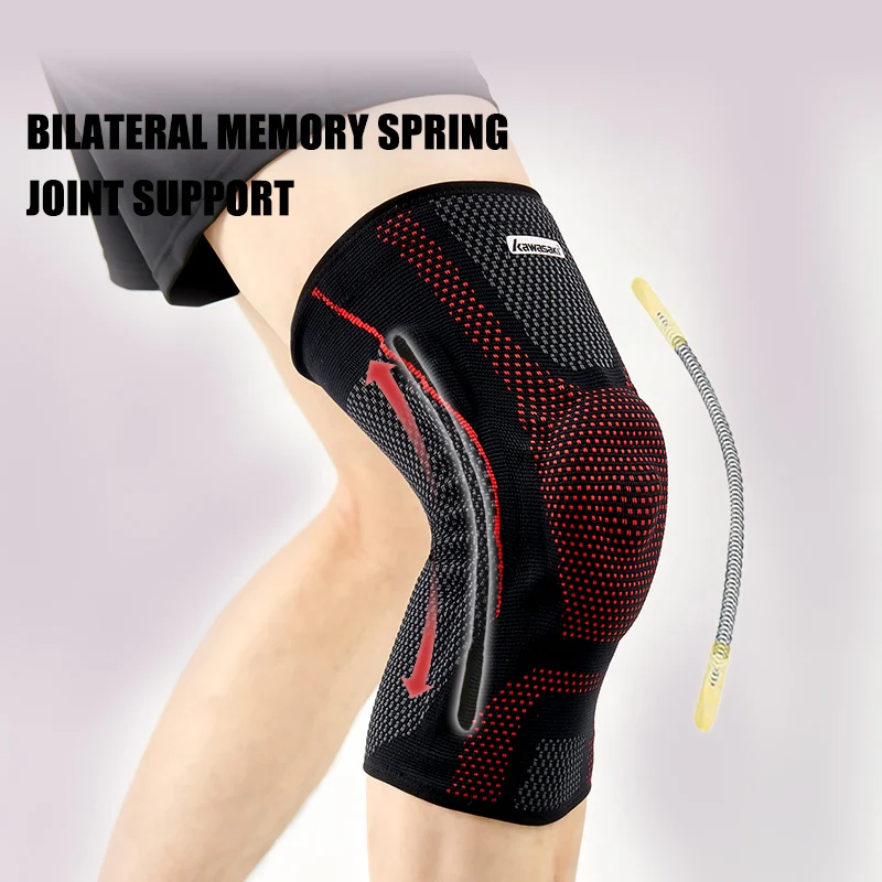 Kawasaki Gym Knee pad Professional Spring Support Knee Pads With Breathable Design Sports Knee Pads