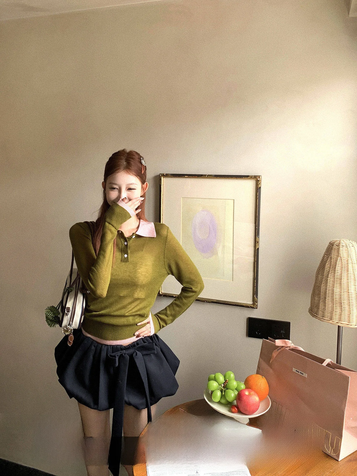 

Pinksoya Premium Vintage Ne Long Sve Knitted Sweater Women Early Autumn Slim Fit Color Blo Top Faionable Commut...