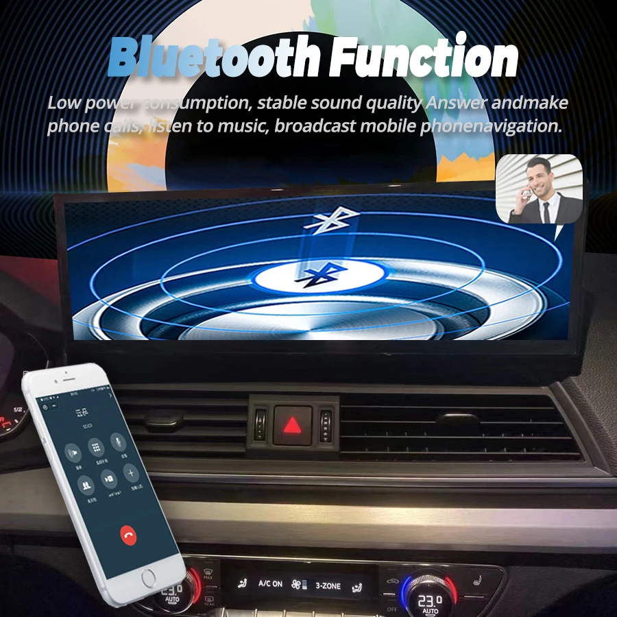 Radio de coche de 14,9 pulgadas para Audi Q5 Q5L Sq5 2018 - 2020 CarPlay inalámbrico Android Auto reproductor de vídeo Multimedia unidad principal estéreo GPS