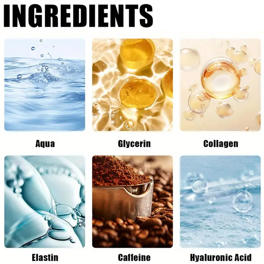 Caffeine Eye Stick Fade Dark Circles Eye Cream Firming Removal Puffiness Nourishing Moisturizing Lightening Eye Cream Stick 5pcs