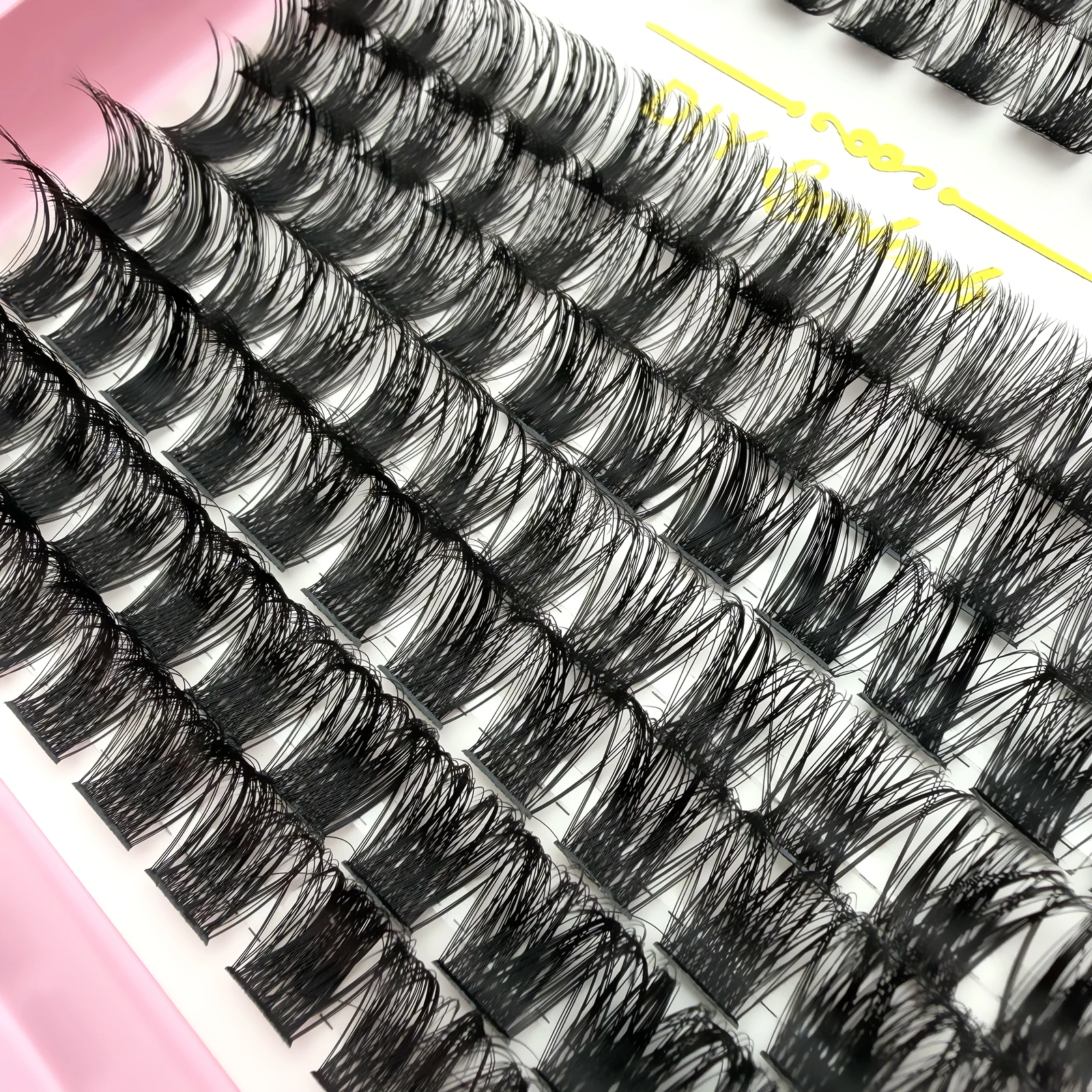 168 Stück Wimpernbüschel D-Curl Wispy Fluffy Einzelwimpernverlängerungen für einen natürlichen Look – DIY Wimpernverlängerung für tägliches Party-Make-up – Detail 2