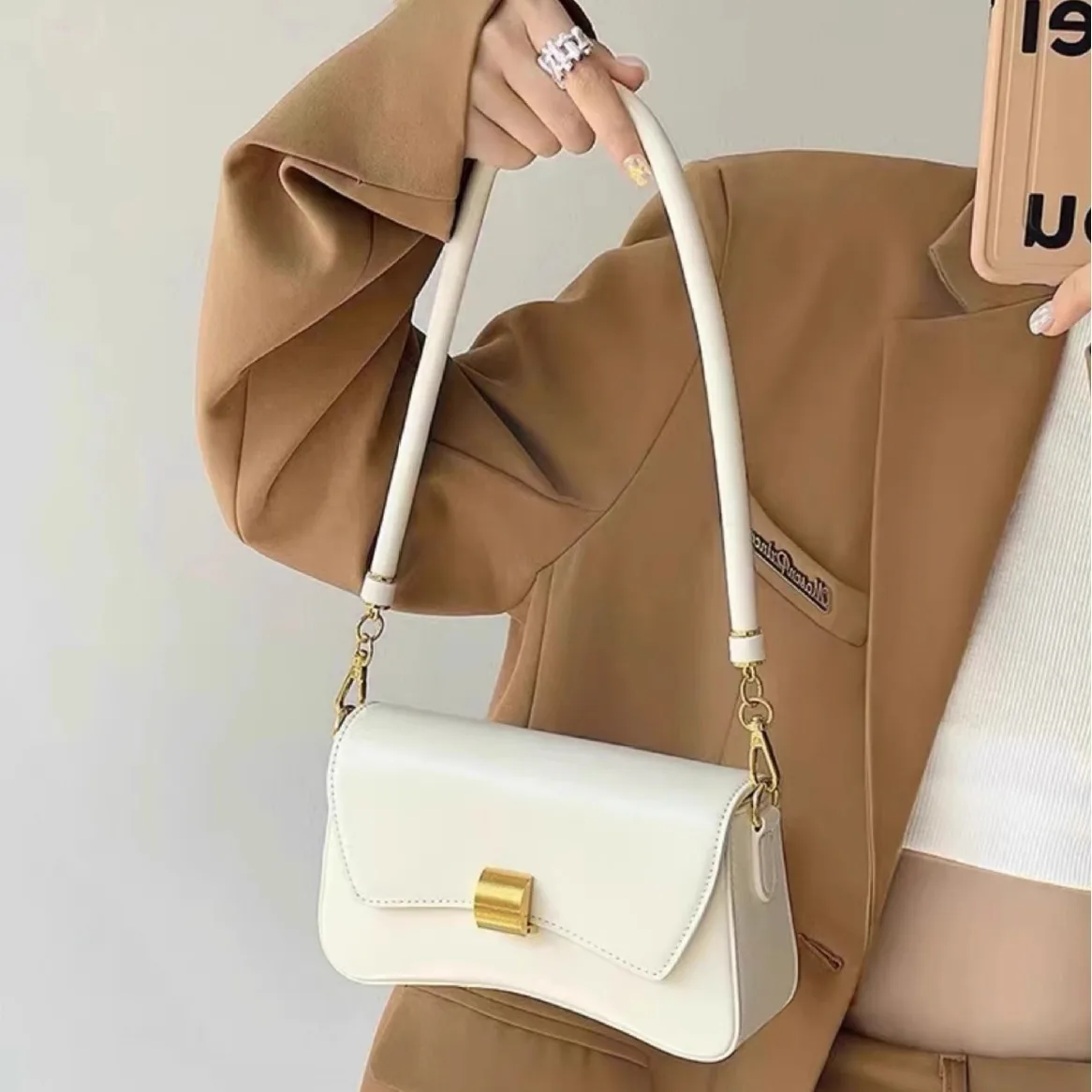 

Bag Women's Shoulder New Fashion Versatile Popular Niche Design High-End Sense Handbags For Women Party Commuting Y2k Clutche