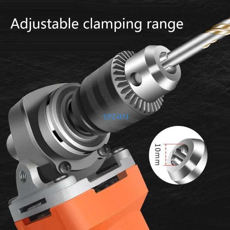 

E15A Heavy Duty Drill Chuck Multi-functional Three-jaw Drill Chuck 1.5-10mm Drill Chuck Adapter Converter Not Easy to Slip