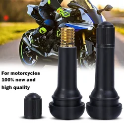 Universal TR414 Snap-in Car Wheel Tyre Tubeless Tire Valve Black Rubber Stems Dust Caps Wheels Tires Parts Valve Caps Auto Part