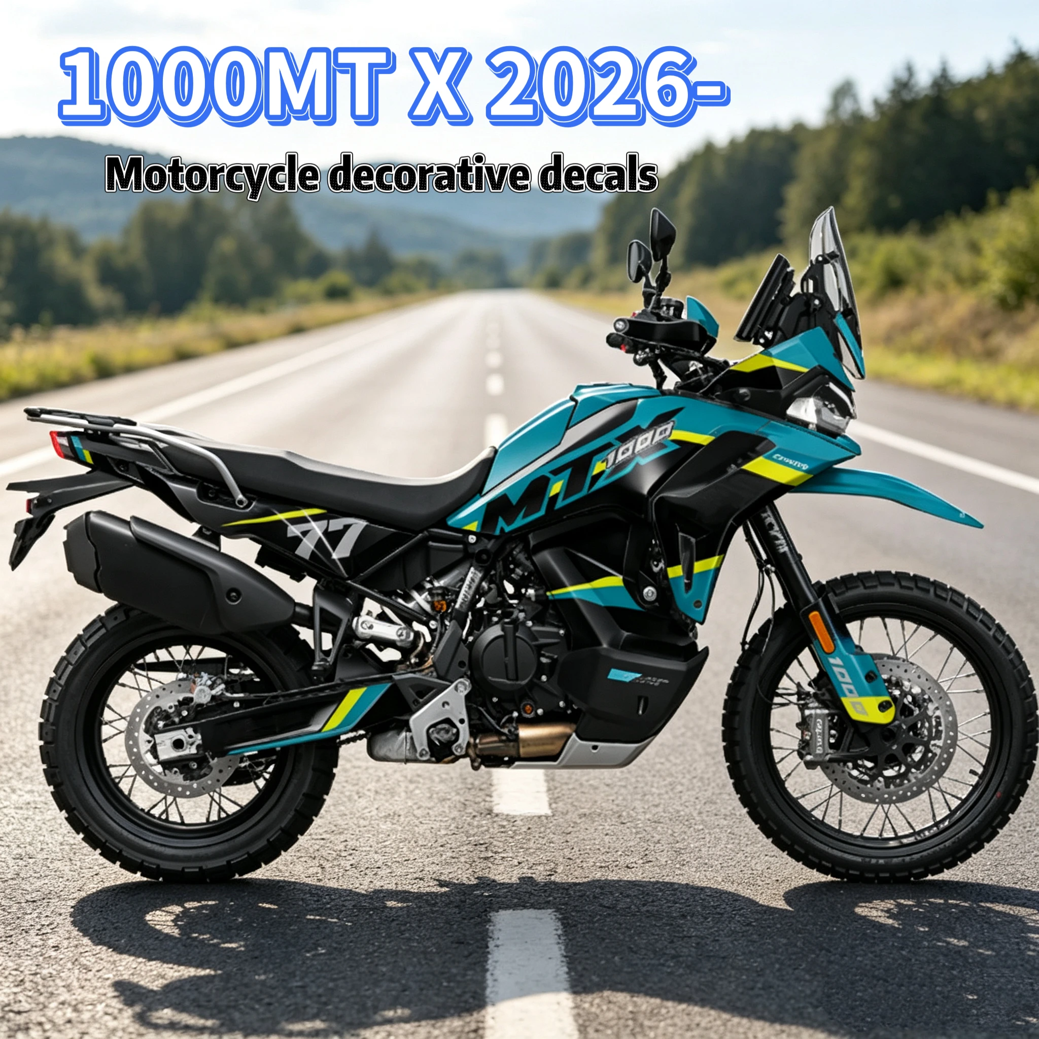 2026  FOR CFMOTO 1000MT X Motorcycle Full Car Decoration Stickers Anti Scratch Waterproof Fairing Pattern Decals 1000MT X