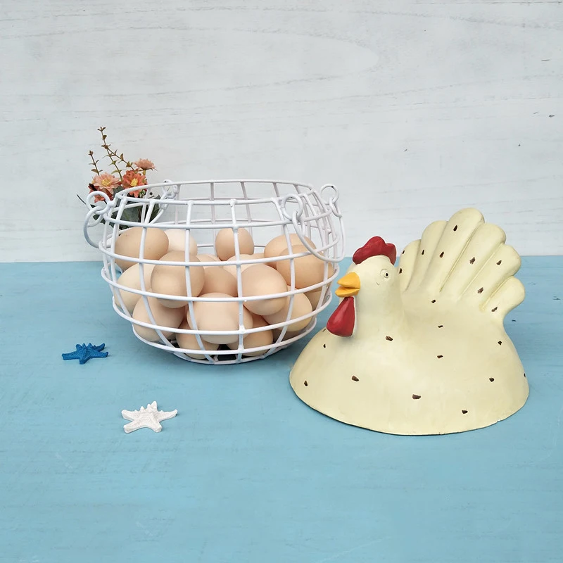 

Iron Basket Egg Storage Basket Snack Fruit Basket Collection(Black)
