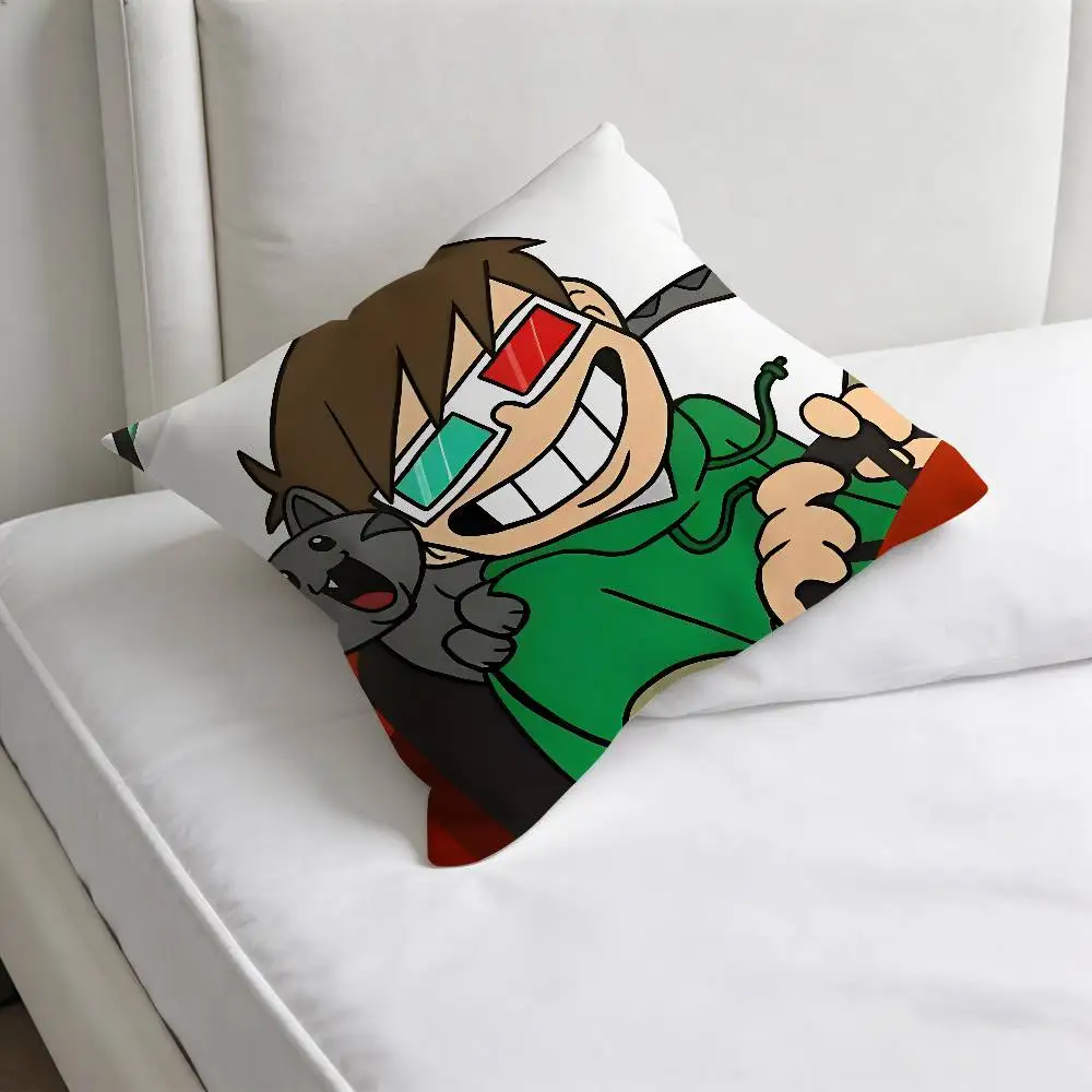 E-Eddsworld T-Tord Edd Fashion Square Pillow Case Durable Throw Pillow Cover for Sofa Couch Chair
