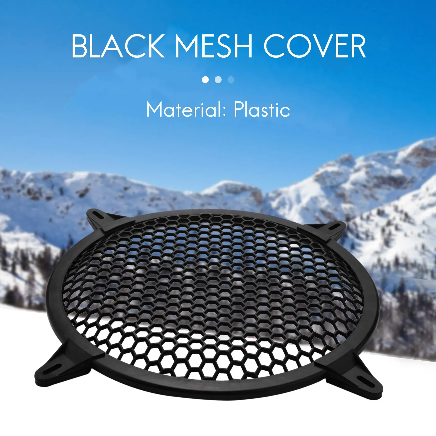 ซับวูฟเฟอร์กริดเครื่องขยายเสียงลำโพงรถยนต์ฝาครอบตะแกรงตาข่าย-10นิ้ว