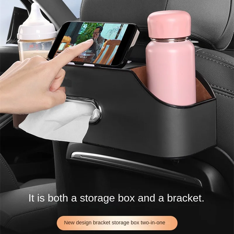 Bolsa colgante para asiento de coche, organizador, caja de almacenamiento para coleccionista, caja de pañuelos para guardar y orden, soporte para teléfono, accesorios para Toyota