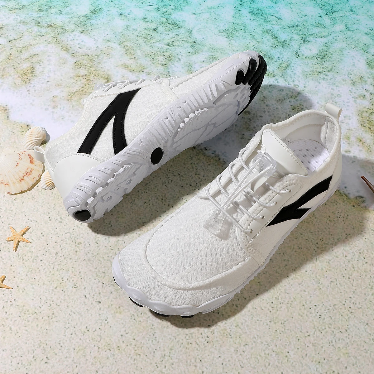 Men Anti-Cut Water Shoes Barefoot Flexible Aqua Socks For Beach Pool River Trekking Fitness