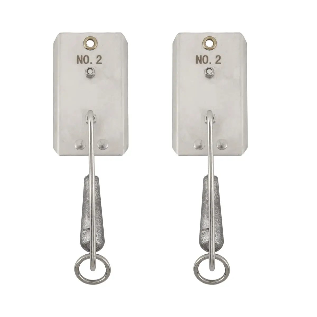 ~！【Best Seller】2 Pcs Fishing Planer Stainless Steel Planer Board for Trolling Fishing Wire Paravanes for Boats with Down Rigger