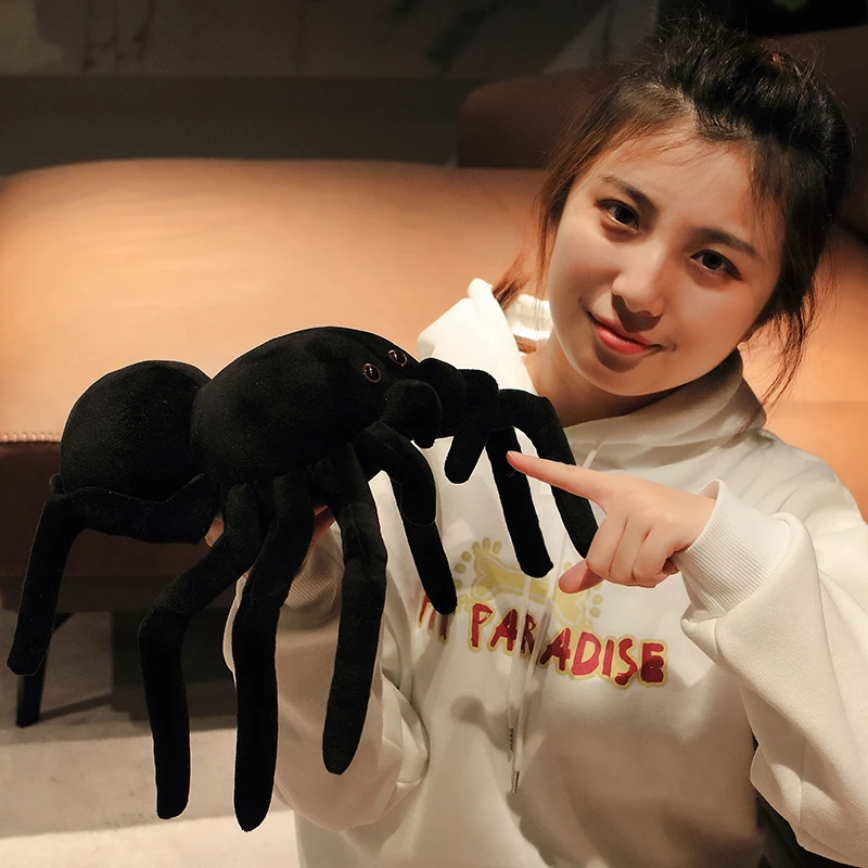 80-120cm Giant Size Simulation Spider Plush Toys Stuffed Soft Animal Awful Pillow For Child Boys Girls Xmas Birthday Gifts