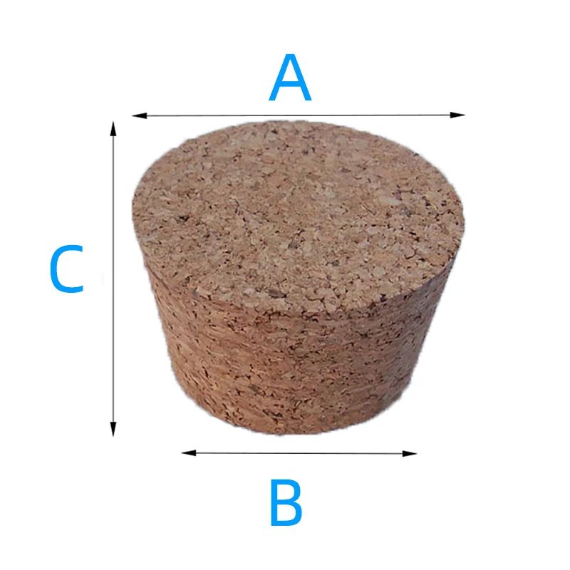 Tapón de botella de vino de corcho, tapón de botella de reactivo, sellado de botella de vidrio, pudín, tapa de cerámica, diámetro de 48mm-105mm, 3