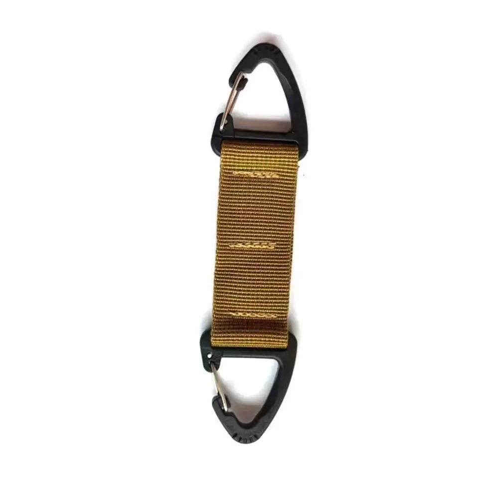Double-headed Quick Release Carabiner Triangle Rotatable Camping Carabiner Protect Sturdy Webbing Belt Buckle Outdoor Camping