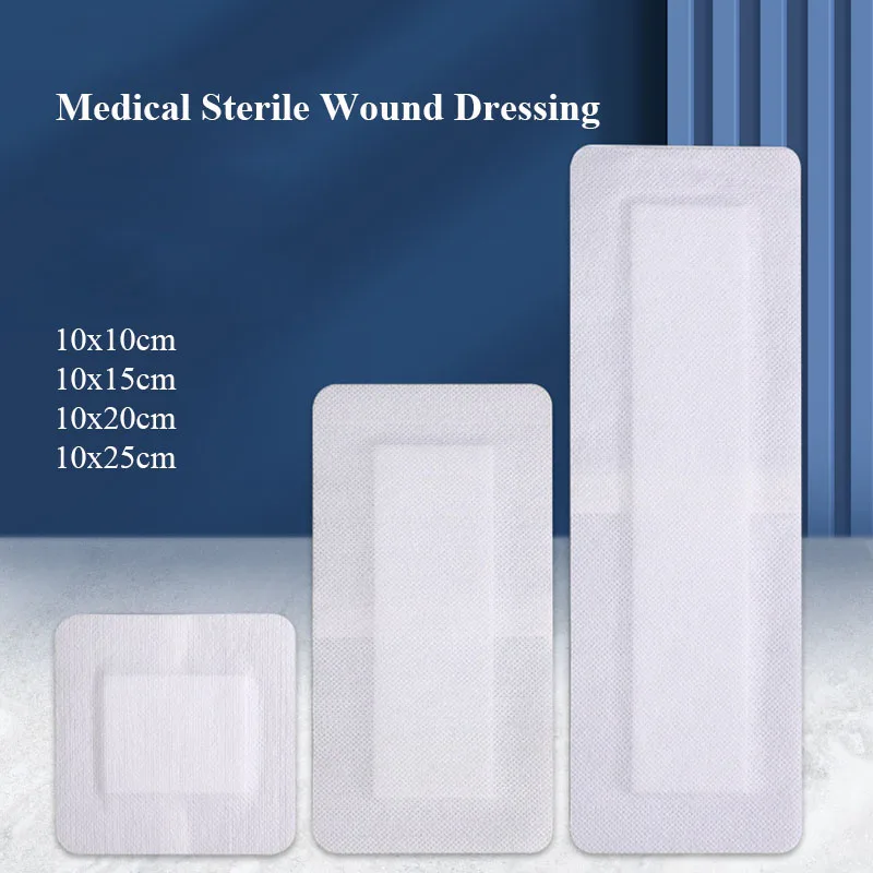 40Pcs Medical Wound Dressing Adhesive Trauma Postoperative Wound Hemostasis Patch Caesarean Section Large Size Band Aid Sticker